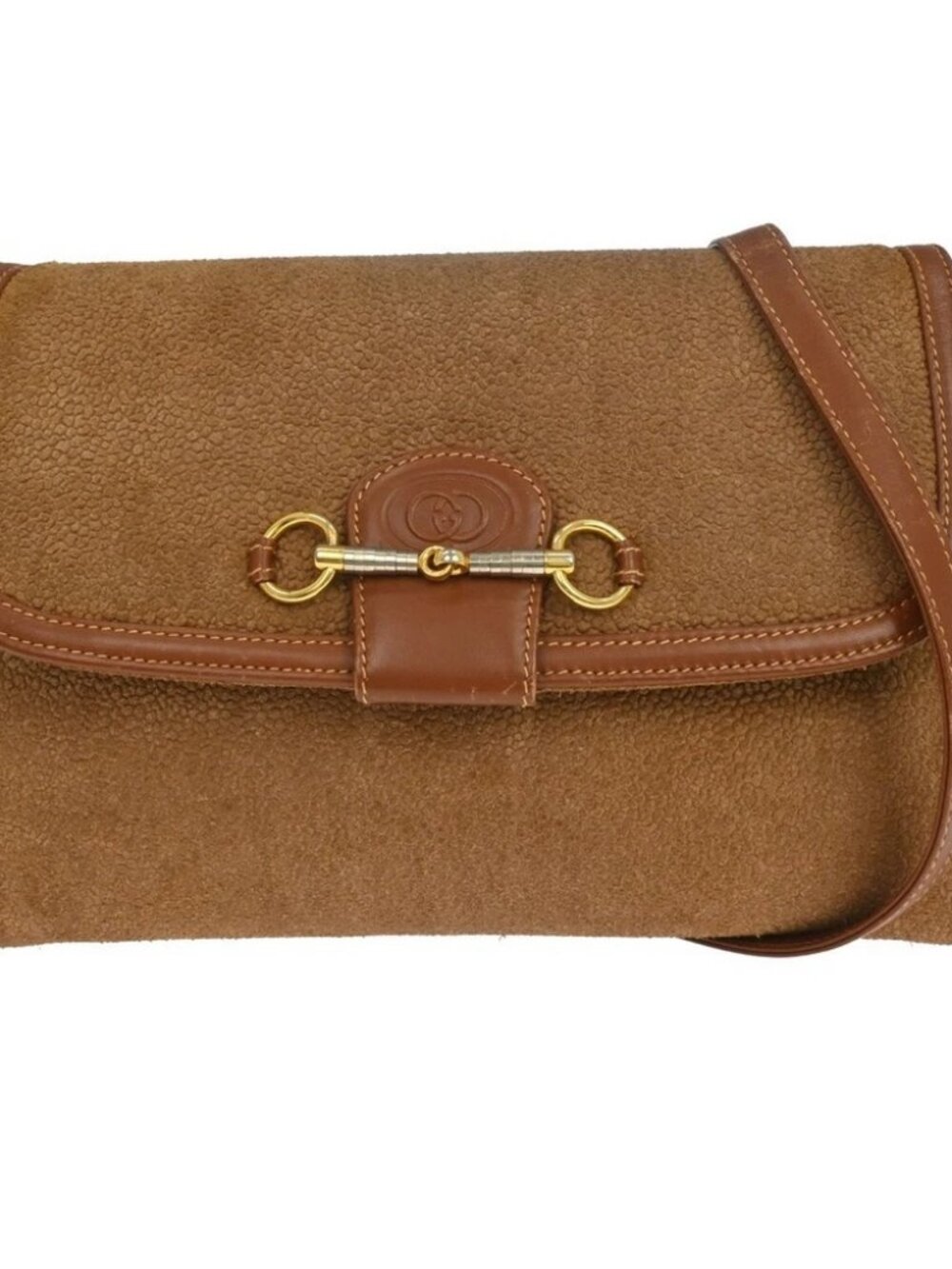 Gucci Brown Suede leather Shoulder Bag